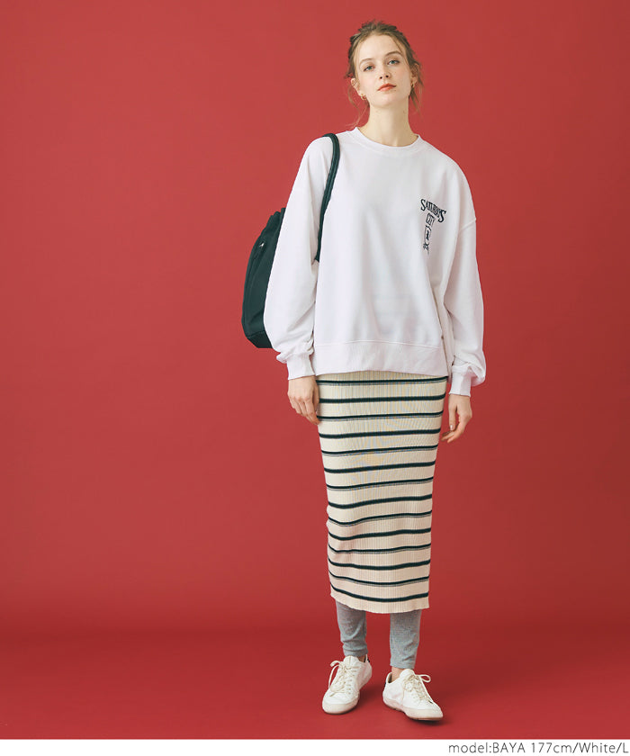 Oversized assorted logo sweatshirt