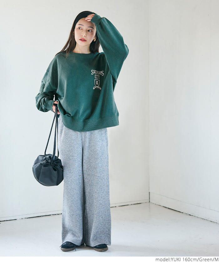 Oversized assorted logo sweatshirt