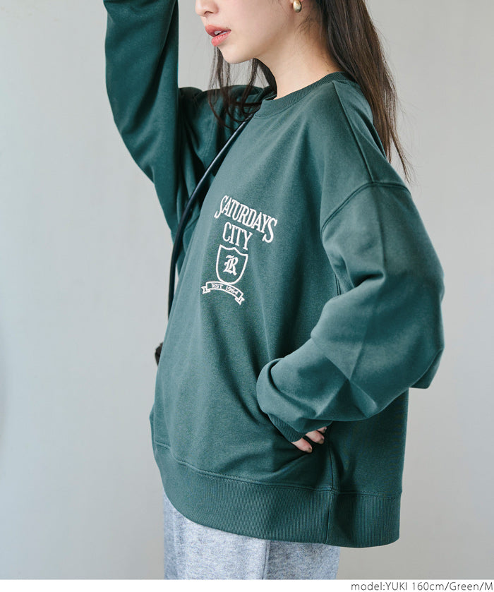 Oversized assorted logo sweatshirt