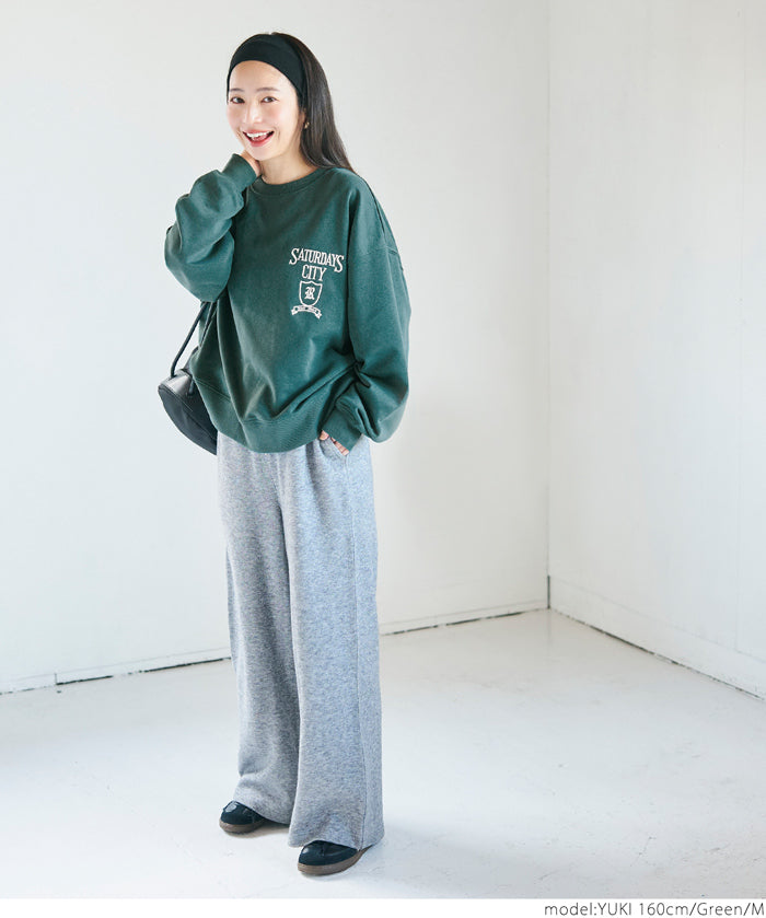 Oversized assorted logo sweatshirt