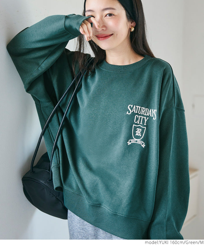 Oversized assorted logo sweatshirt