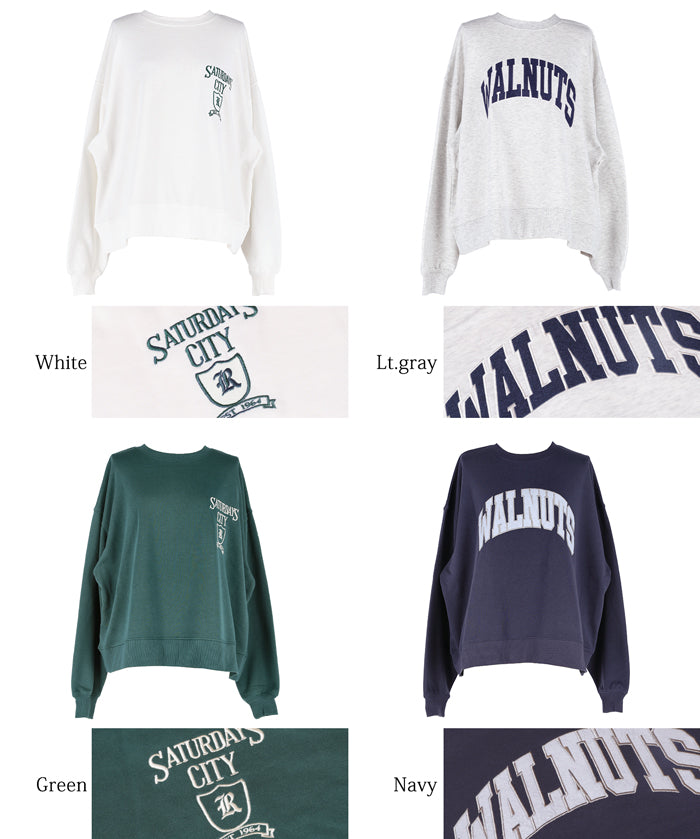 Oversized assorted logo sweatshirt