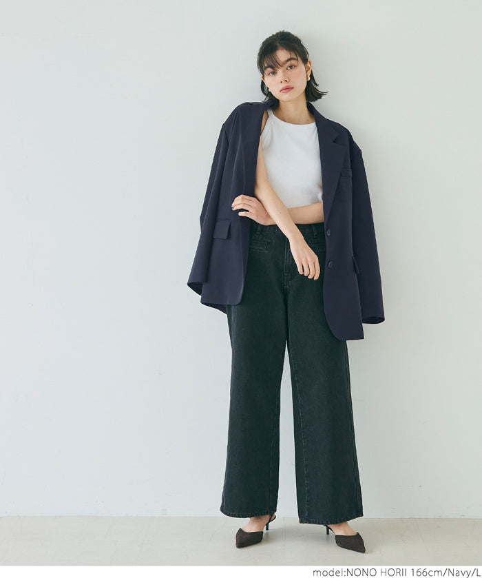 Wide sleeve suit jacket 