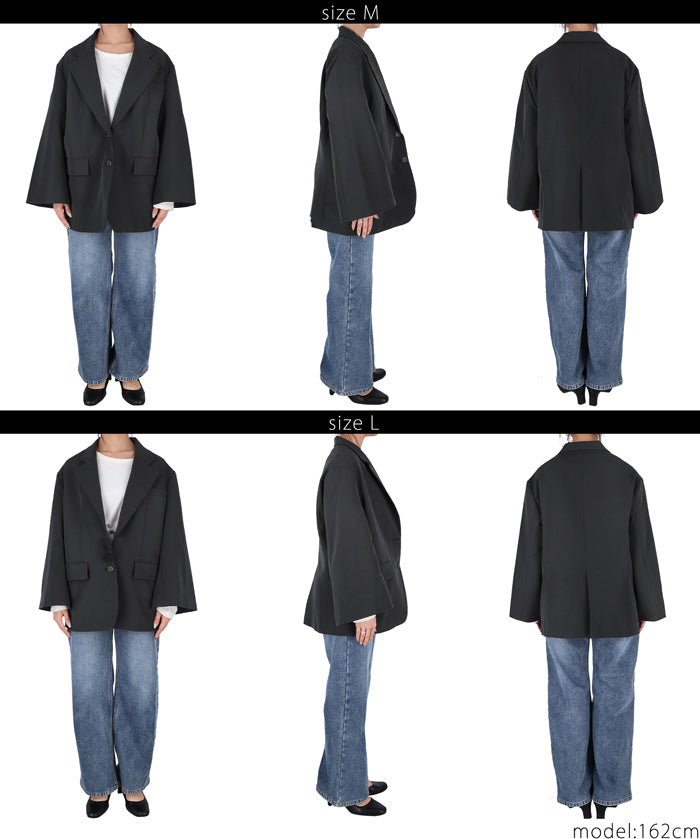 Wide sleeve suit jacket 