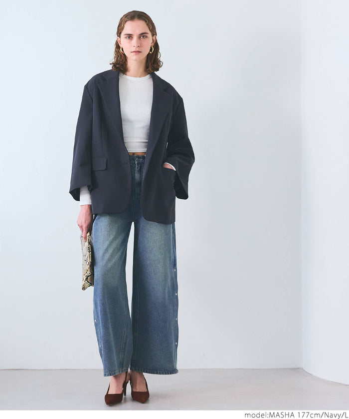 Wide sleeve suit jacket 