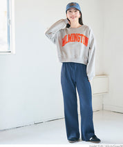 重磅棉刺繡LOGO圓領長袖衛衣