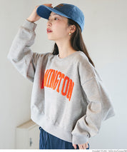 重磅棉刺繡LOGO圓領長袖衛衣