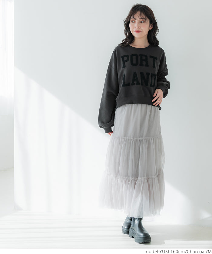 重磅棉刺繡LOGO圓領長袖衛衣