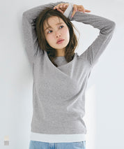 雙層袖口設計長袖上衣