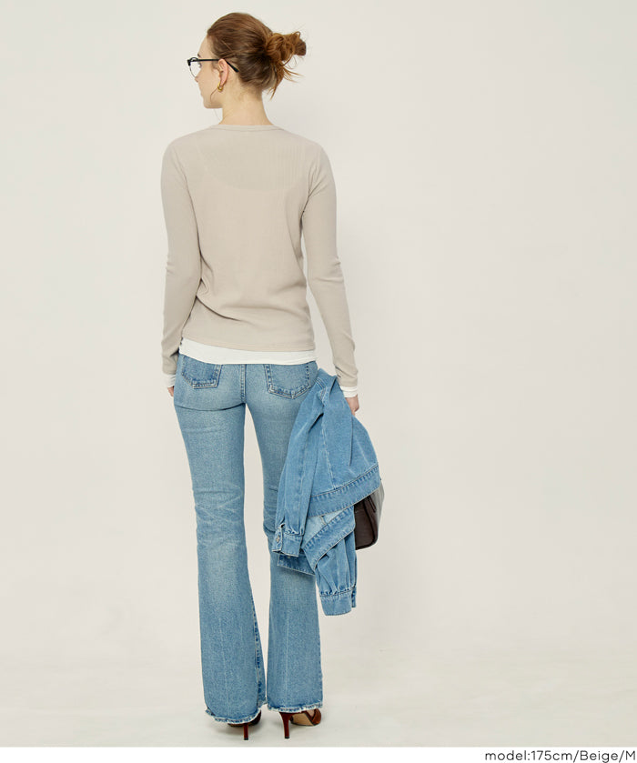 雙層袖口設計長袖上衣