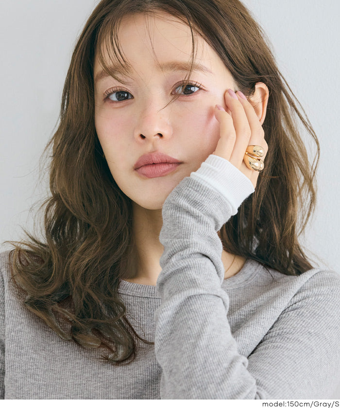 雙層袖口設計長袖上衣