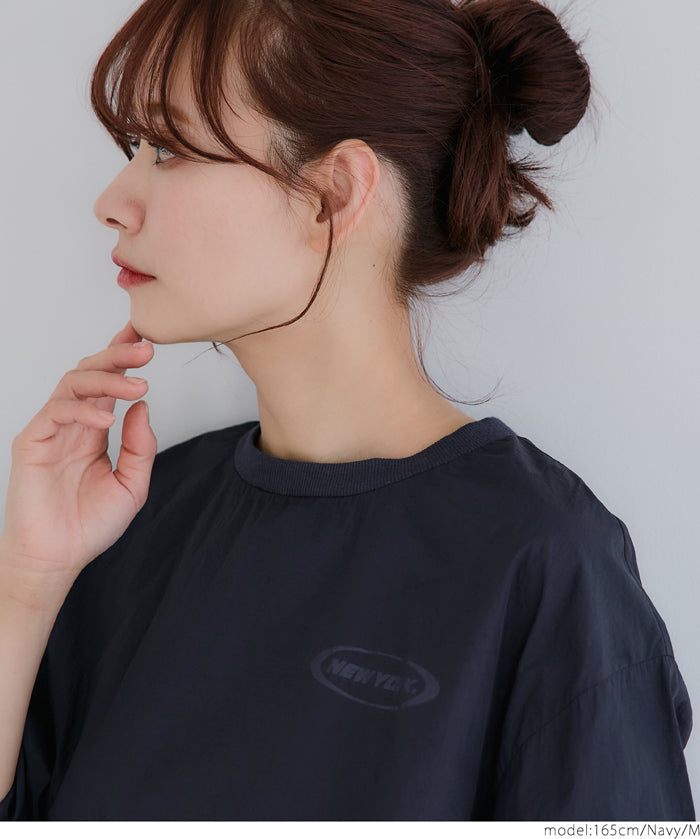 Casual sports style nylon long-sleeved sweatshirt