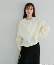 Casual sports style nylon long-sleeved sweatshirt