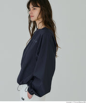Casual sports style nylon long-sleeved sweatshirt