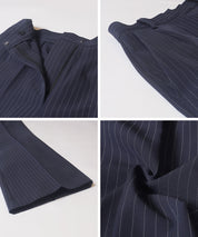 3D美腿高腰喇叭西裝褲