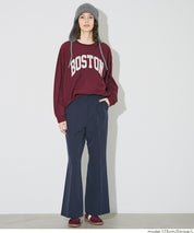 3D美腿高腰喇叭西裝褲