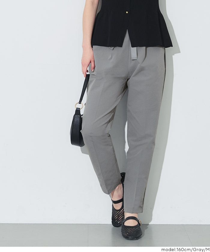 凹凸肌理蝴蝶結西裝褲 (Soccer Tapered Pants)