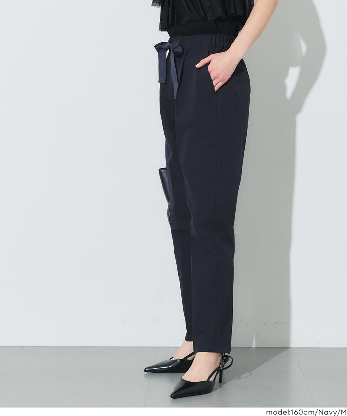 凹凸肌理蝴蝶結西裝褲 (Soccer Tapered Pants)