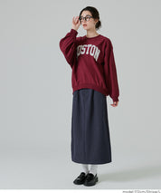 直條紋西裝面料直筒半裙