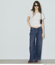 復古低腰直筒牛仔褲