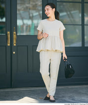 日系水玉短袖拼接娃娃上衣