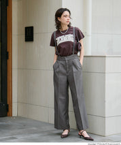 細直條紋英倫感2way吊帶褲