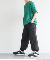 童裝尼龍直筒工裝褲