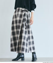 格紋綁帶A字半裙