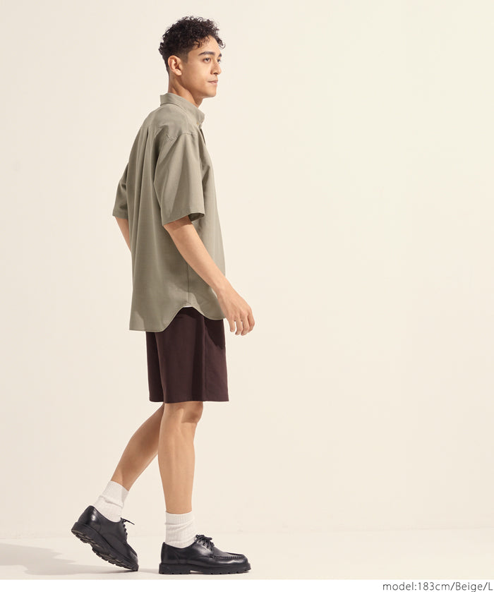 男裝棉麻質感短袖襯衫