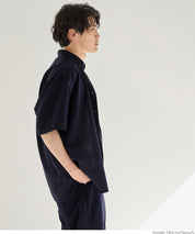 男裝棉麻質感短袖襯衫