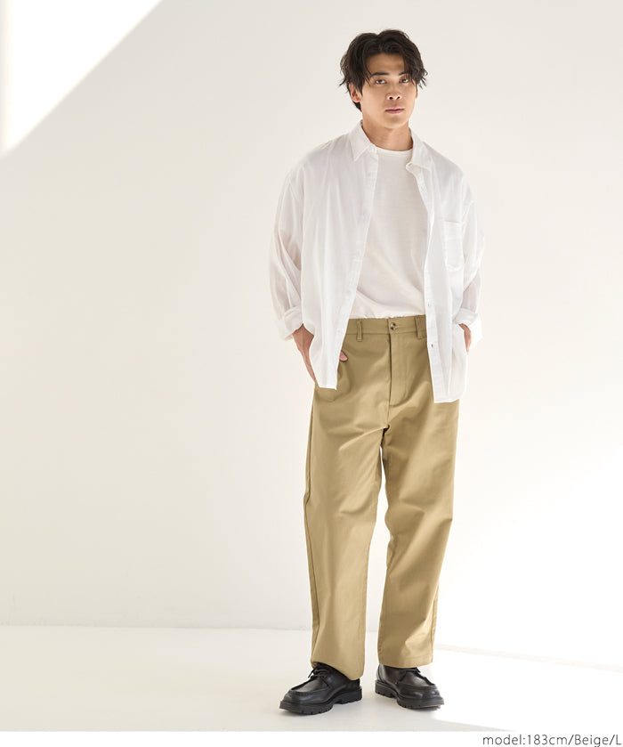 男裝混棉工裝卡其褲