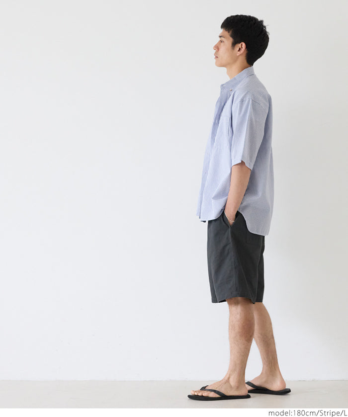 男裝混棉短袖襯衫