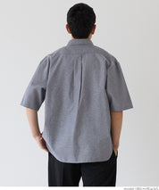 男裝混棉短袖襯衫