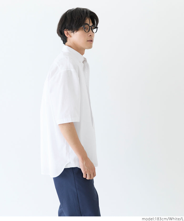 男裝混棉短袖襯衫