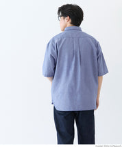 男裝混棉短袖襯衫