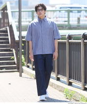 男裝混棉短袖襯衫