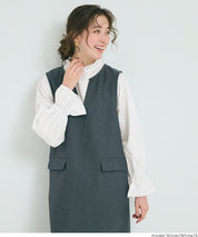 Japanese style striped shirt with ruffles 