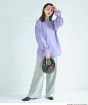 Japanese style striped shirt with ruffles 