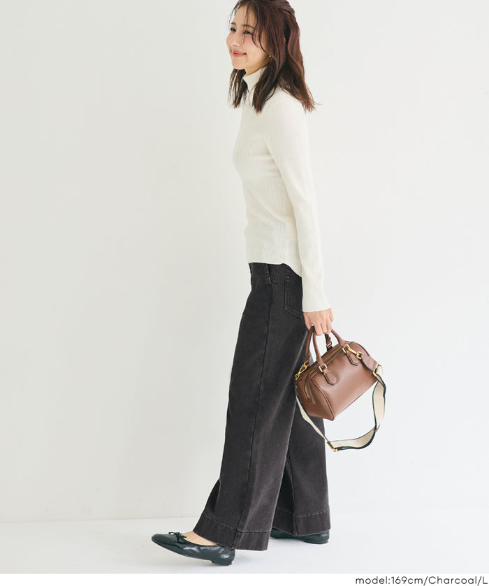 【保暖內刷毛】抽繩彈性牛仔褲