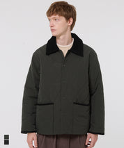 男裝日系文青衔缝夾克外套