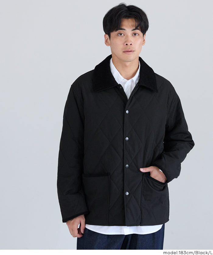 男裝日系文青衔缝夾克外套