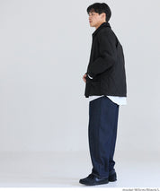 男裝日系文青衔缝夾克外套