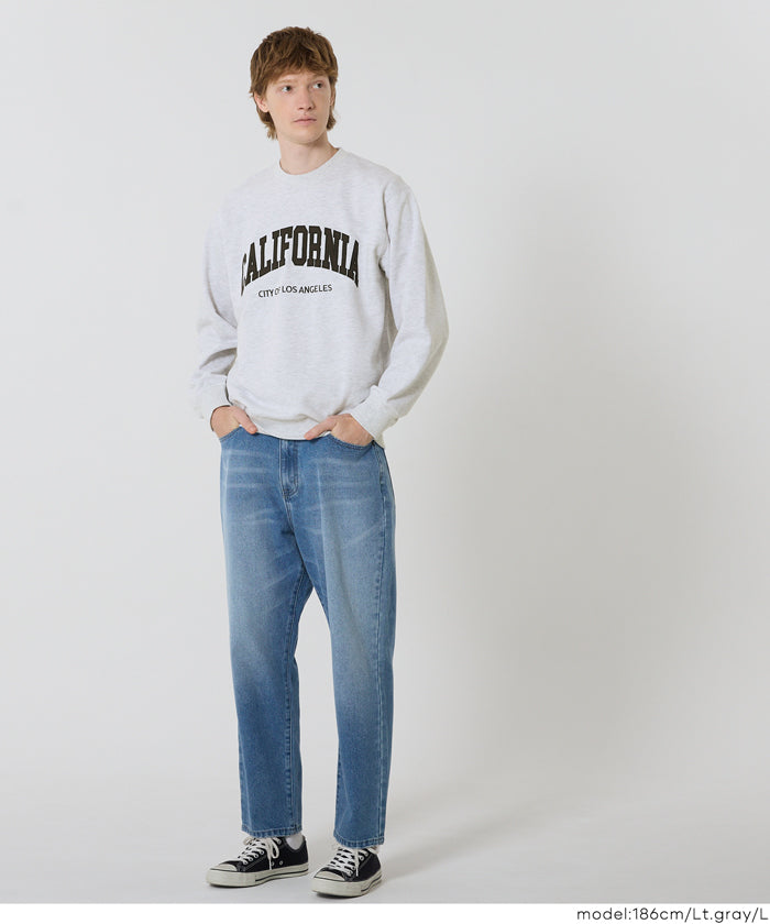 Men's Lazy English Logo Long Sleeve Sweatshirt Unisex