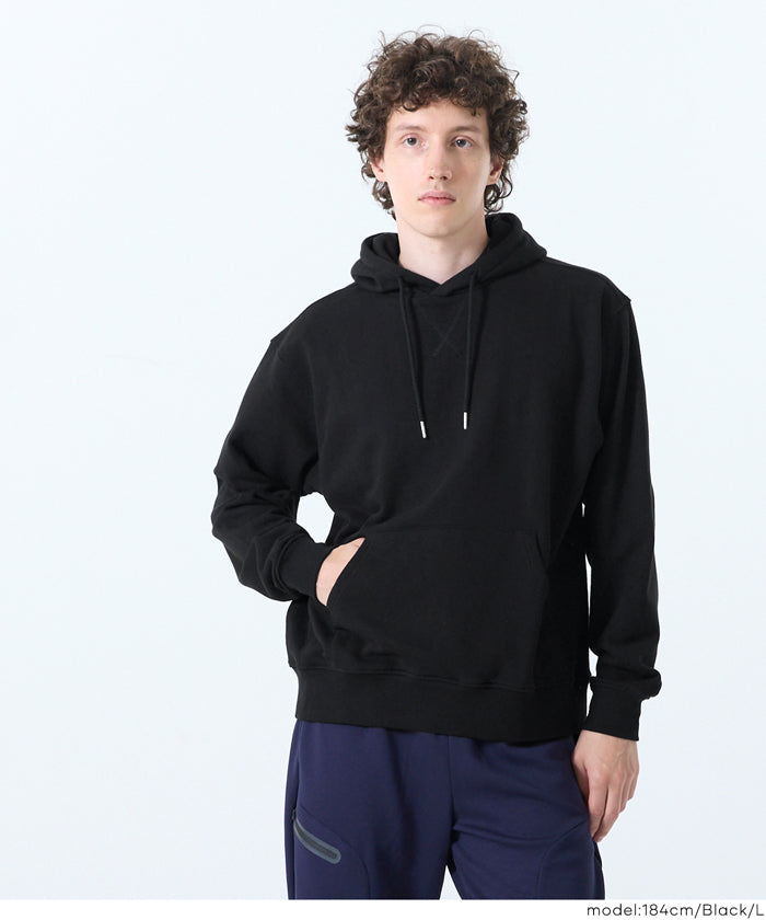 Men's cotton long-sleeved hooded top with pockets 