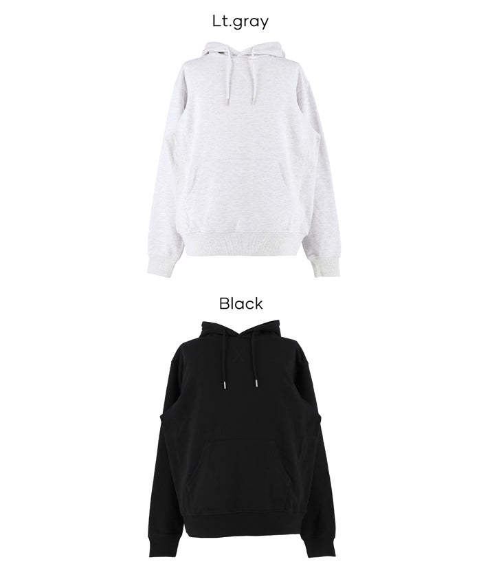Men's cotton long-sleeved hooded top with pockets 