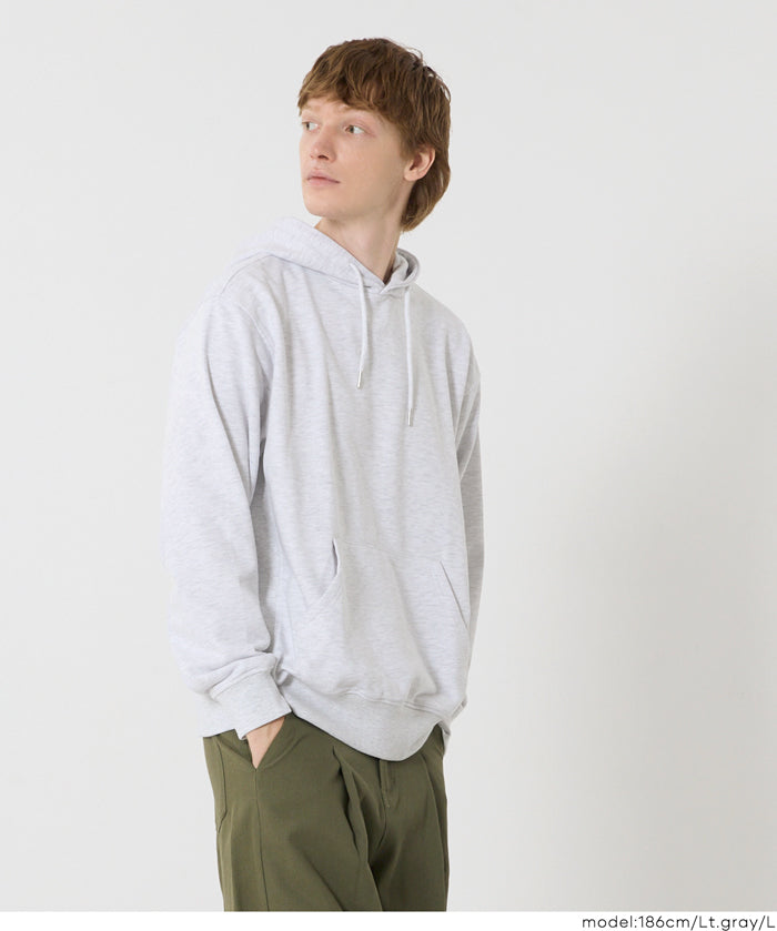 Men's cotton long-sleeved hooded top with pockets 