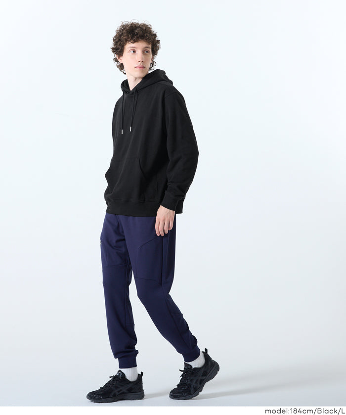 Men's cotton long-sleeved hooded top with pockets 