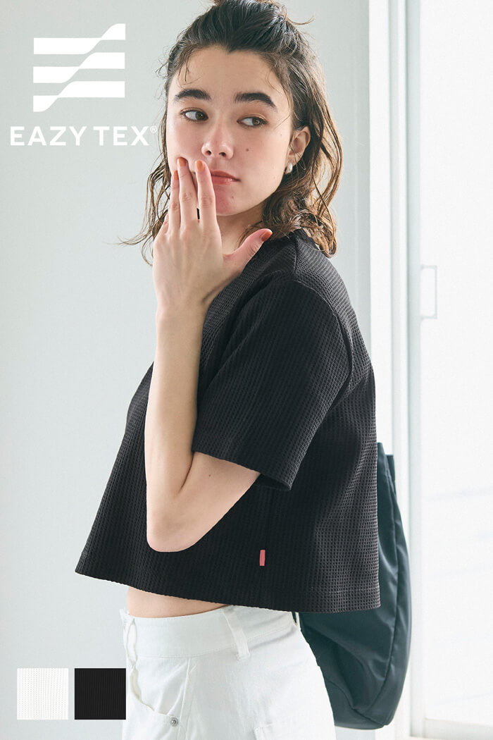 短版華格夫圓領短袖上衣 Tee