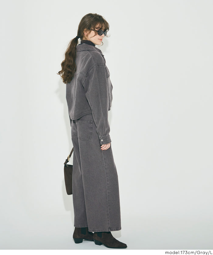 【可配套】短版拉鍊牛仔丹寧夾克外套