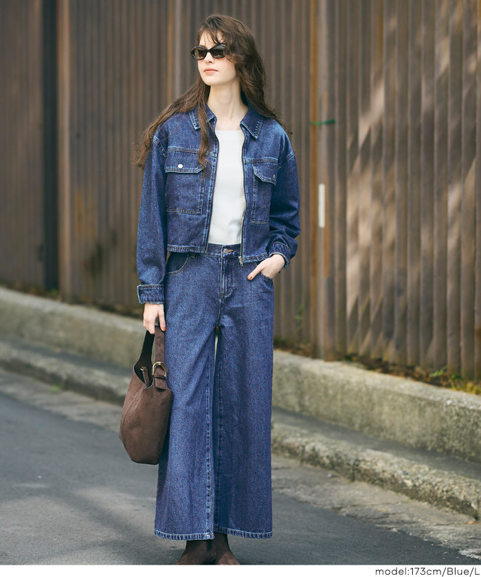 【可配套】短版拉鍊牛仔丹寧夾克外套